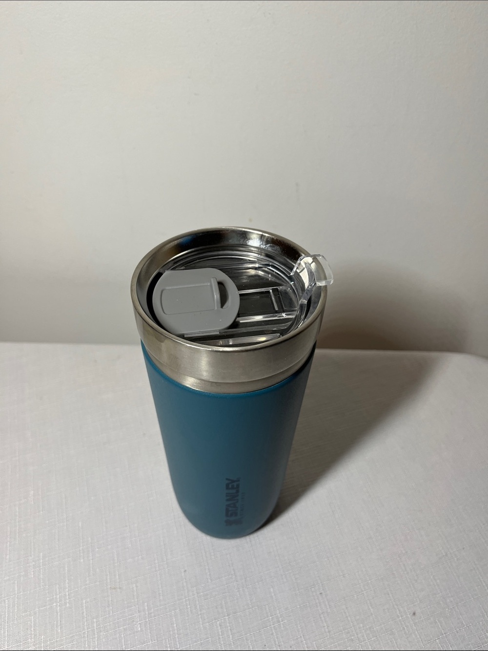 STANLEY Blue Stainless Steel Travel Tumbler
Clear Flip Lid
Like New - Picture 2 of 7